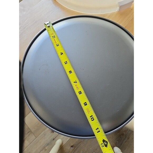 Cupcake Cake Food Stand Holder Display Pan Metal w Lid Handles Portable Home - Picture 11 of 16